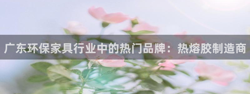 沐鸣2平台官网下载：广东环保家具行业中的热门品牌：热熔胶制造