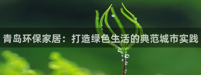沐鸣2平台登录方式：青岛环保家居：打造绿色生活的典范城市实践